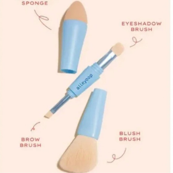 ALLEYOOP Multi-Tasker 4-in-1 makeup brush $28 NIB - Picture 2 of 6